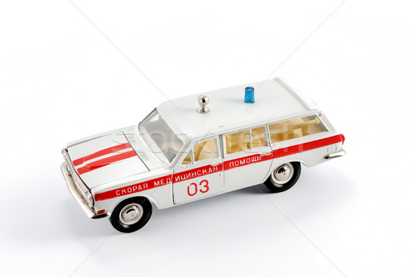 Collection scale model of the car first aid Stock photo © nemalo