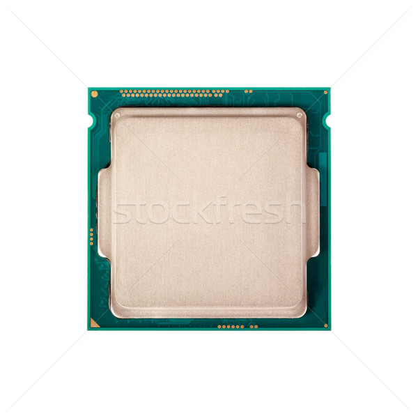 Electronic collection - Modern CPU isolated on white background Stock photo © nemalo