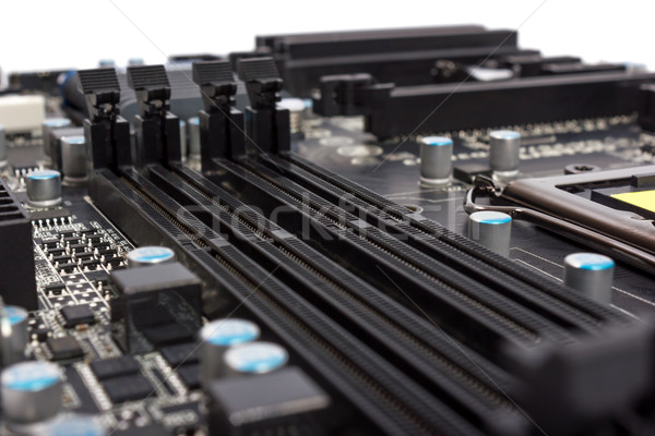 Electronic collection - digital components on computer motherboa Stock photo © nemalo