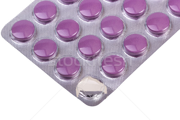Medicine pills packed in blisters Stock photo © nemalo