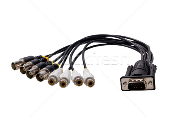 Electronic collection - Audio Video connector Stock photo © nemalo