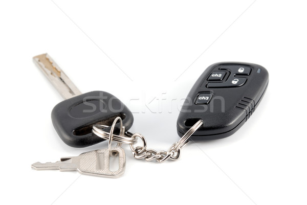 Automobile keys and charm from the autosignal system Stock photo © nemalo