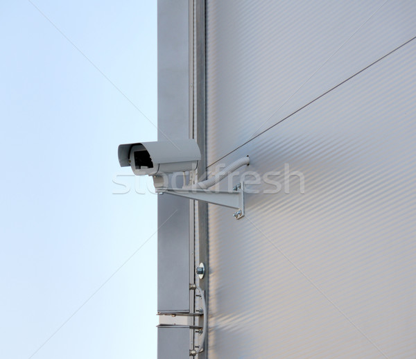 Câmera de segurança observação fachada grande irmão assistindo Foto stock © nemalo