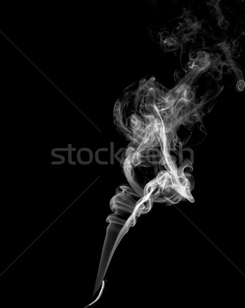 Abstract rook licht donkere brand zwarte Stockfoto © nemalo