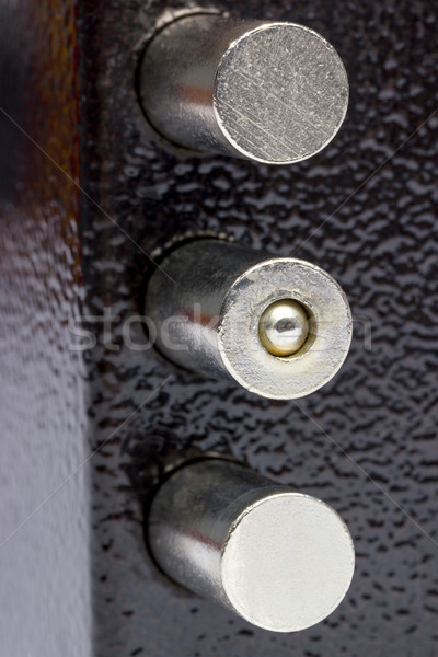 Güvenlik kapı kilitlemek ev anahtar Stok fotoğraf © nemalo