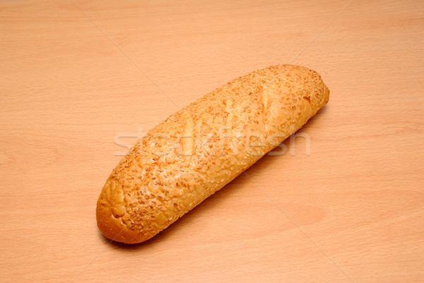Francia kenyér mini francia kenyér szezámmag háttér kenyér Stock fotó © nemalo