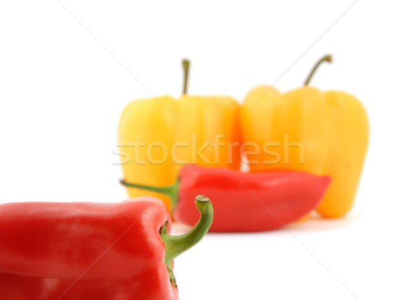 świeże papryka warzyw czerwony żółty słodkie Zdjęcia stock © nemalo