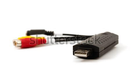 [[stock_photo]]: Usb · vidéo · audio · capturer · tv