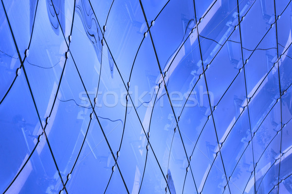 Niezwykły streszczenie okno nowoczesny budynek budynku Zdjęcia stock © nemar974