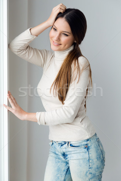 Beautiful young woman at home. Stock photo © nenetus