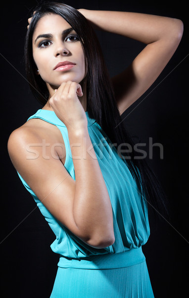 Foto stock: Retrato · belo · caucasiano · mulher · mulher · jovem