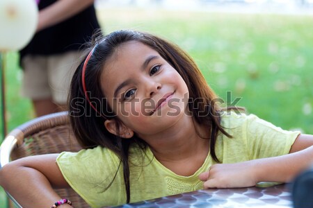 Beautiful children having fun in the park. Stock photo © nenetus