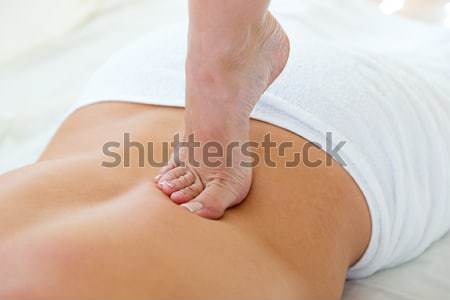 Masażysta masażu człowiek ciało spa salon Zdjęcia stock © nenetus