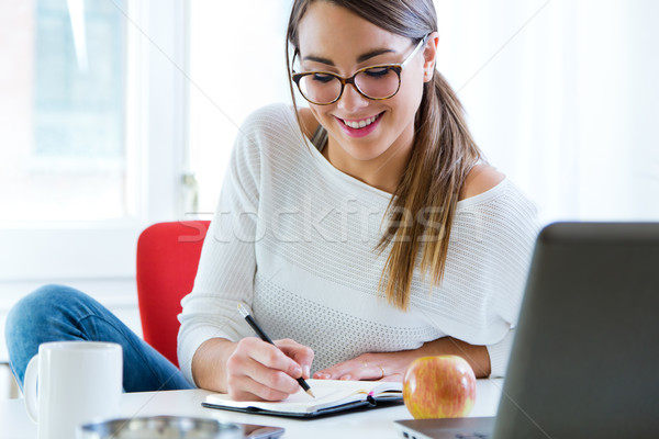 Ziemlich arbeiten Büro Porträt Internet Stock foto © nenetus