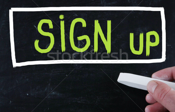 sign up concept Stock photo © nenovbrothers