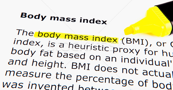 Body mass index Stock photo © nenovbrothers