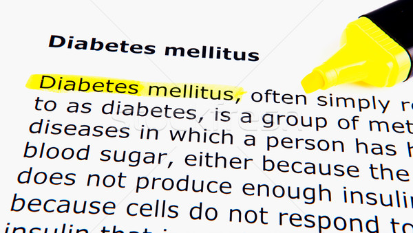 Diabetes mellitus Stock photo © nenovbrothers