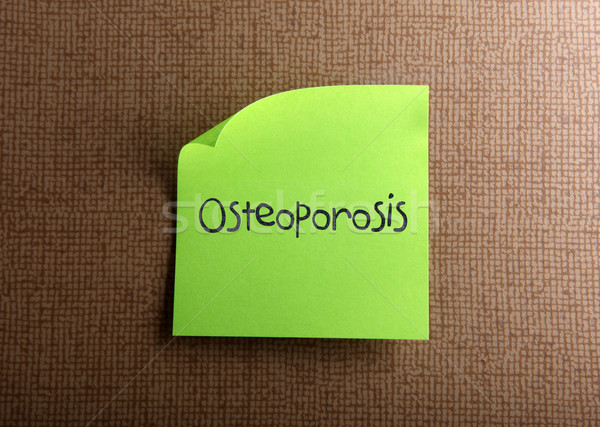 Osteoporoza birou cadru verde comunicare înapoi Imagine de stoc © nenovbrothers