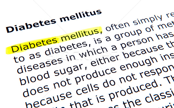 糖尿病 ペン 文書 黄色 マクロ 文字 ストックフォト © nenovbrothers