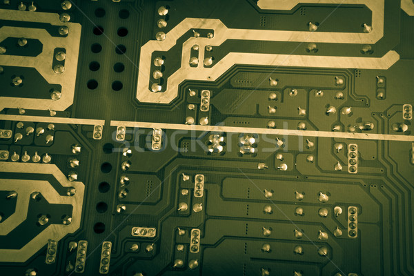 Computer Bord Chips Komponenten abstrakten blau Stock foto © nenovbrothers
