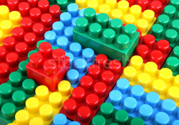 color childish blocks to the building Stock photo © nenovbrothers