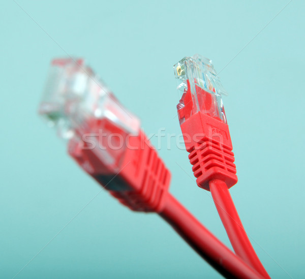 Ethernet hálózat kábelek számítógép internet telefon Stock fotó © nenovbrothers