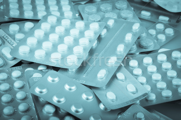 Pillen Medizin industriellen Labor Pille Drogen Stock foto © nenovbrothers