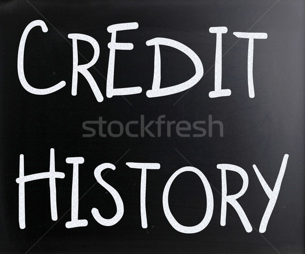 кредитных история белый мелом доске Сток-фото © nenovbrothers