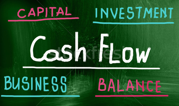 Stockfoto: Cashflow · financieren · cash · verkoop · bericht · en