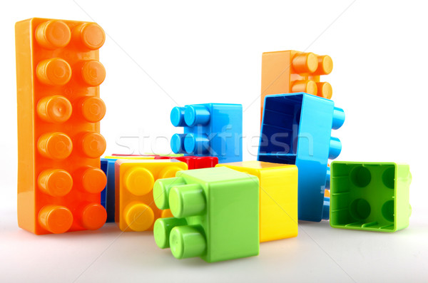 Stock photo: Plastic building blocks