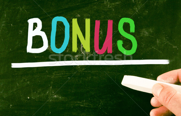 Bonus succes witte reclame doel concept Stockfoto © nenovbrothers