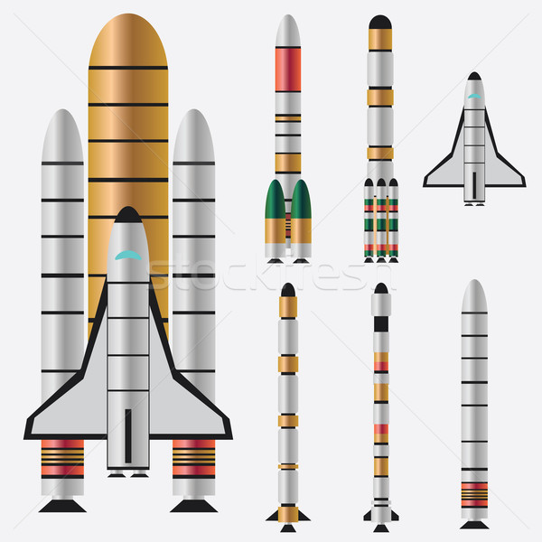 Сток-фото: набор · пространстве · науки · скорости · стали · ракета
