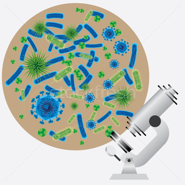 Abstract images of microbes. Stock photo © Neokryuger