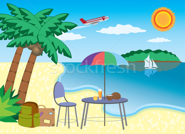 Vacation at the seashore. Stock photo © Neokryuger