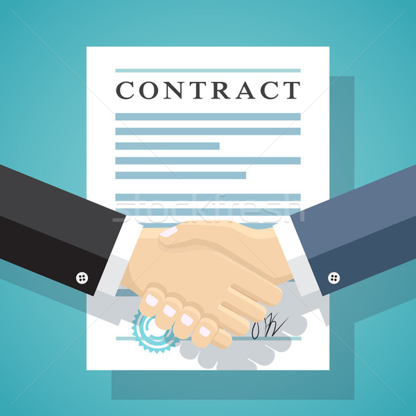 Podpisania traktat działalności umowy handshake ludzi biznesu Zdjęcia stock © Neokryuger