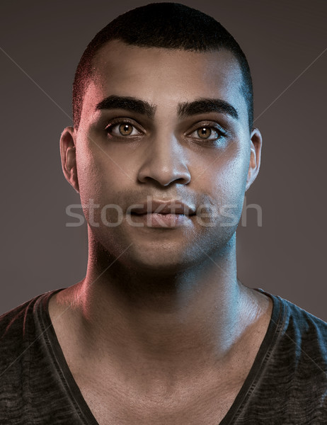 Portrait of handsome african american man. Stock photo © NeonShot