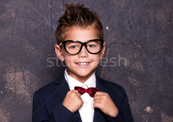 Elegant little man in suit. Stock photo © NeonShot