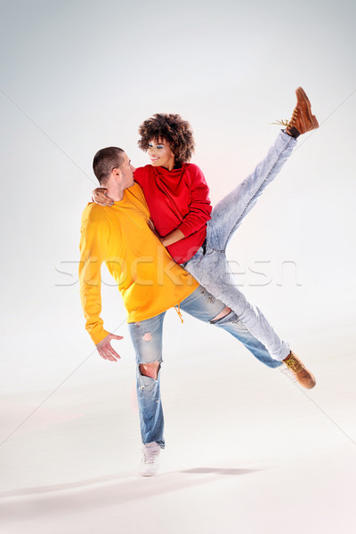 Modern dancers in studio. Stock photo © NeonShot