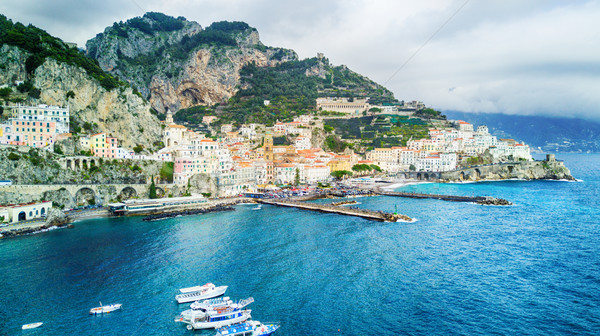 Beautiful Amalfi coast village in Italy. Stock photo © NeonShot