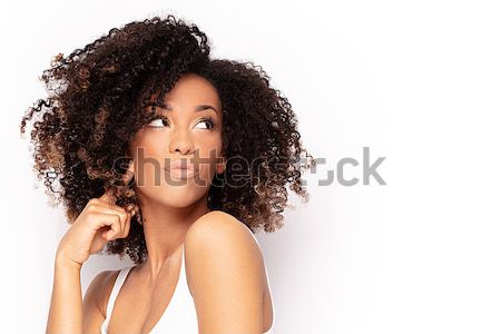 Stock photo: Beauty portrait of elegant african american woman.