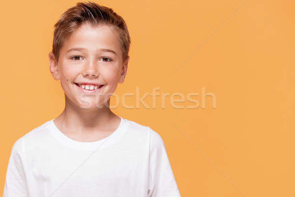 Mutlu küçük erkek gülen bo Stok fotoğraf © NeonShot