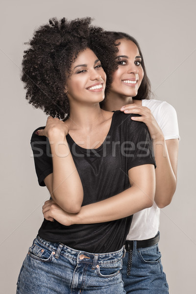 Sorridere bella african american ragazze bellezza foto Foto d'archivio © NeonShot