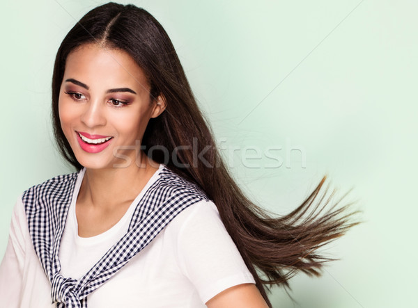 Happy young woman posing,. Stock photo © NeonShot