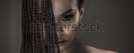 Portrait of beautiful african girl. Stock photo © NeonShot