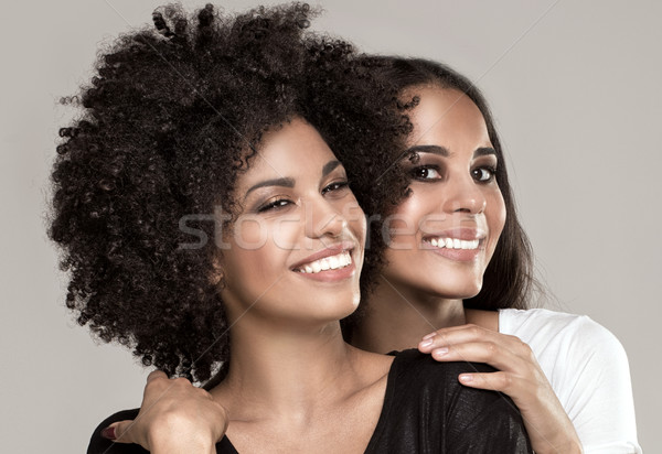 Sorridere bella african american ragazze bellezza foto Foto d'archivio © NeonShot