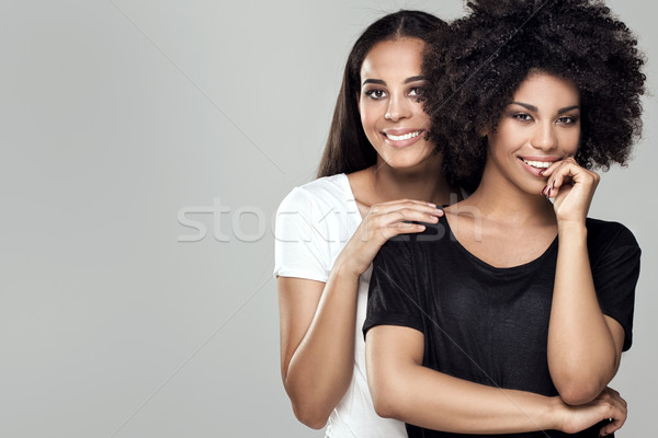 Sorridere bella african american ragazze bellezza foto Foto d'archivio © NeonShot