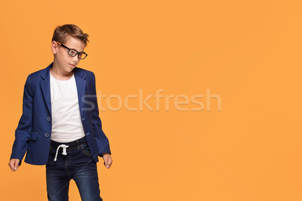 Little elegant man in eyeglasses. Stock photo © NeonShot