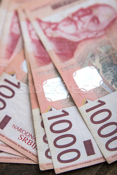 Serbian thousand dinar-bills  Stock photo © nessokv