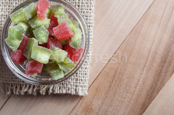 Multi-coloured candied fruits Stock photo © nessokv