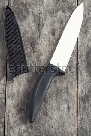Knife with the plastic  handle and a  sheath Stock photo © nessokv